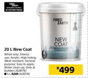 Fired Earth New Coat-20L