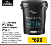 Fired Earth Painters Pro Water Based Plaster Primer-5L