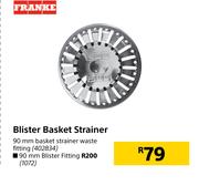 Franke Blister Basket Strainer 90mm Blister Fitting
