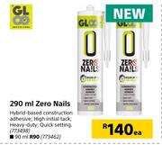 Gloo Zero Nails-90ml Each