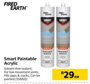 Fired Earth Smart Paintable Acrylic-Each