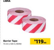 Libra Barrier Tape 75mm x 500m-Each