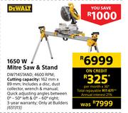 Dewalt 1650 W Mitre Saw & Stand DW714STAND