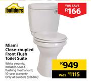 Builders Miami Close Coupled Front Flush Toilet Suite