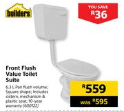 Builders Front Flush Value Toilet Suite