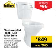Builders Close Coupled Front Flush Toilet Suite