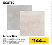 Ecotec Lennox Tile 600 mm x 600 mm-Per Sqm