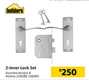 Builders 2-Lever Lock Set