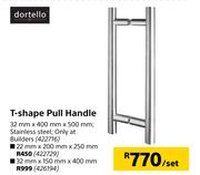 Dortello T-Shape Pull Handle 32 mm x 150 mm x 400 mm-Per Set