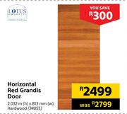 Lotus Horizontal Red Grandis Door