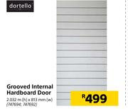 Dortello Grooved Internal Hardboard Door
