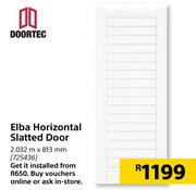 Doortec Elba Horizontal Slatted Door