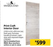 Swartland Print Craft Interior Door
