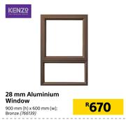 Kenzo 28 mm Aluminium Window 900 mm (h) x 600 mm (w)