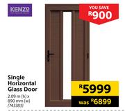 Kenzo Single Horizontal Glass Door