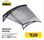 Builders Multiwall Awning