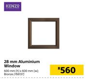 Kenzo 28 mm Aluminium Window 600 mm (h) x 600 mm (w)
