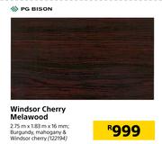 PG Bison Windsor Cherry Melawood 2.75m x 1.83m x 16mm