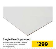 Single Face Supawood 3mm x 1.83m x 2.75m