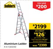 Builders 4-In-1 Aluminium Ladder 625233
