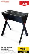 Megamaster 700mm Charcoal Barrel Braai