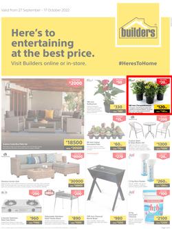 Builders Lusaka & Makeni : Here's To Entertaining At The Best Price (27 September - 17 October 2022), page 1