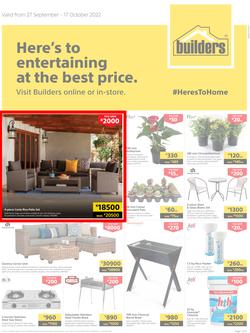 Builders Lusaka & Makeni : Here's To Entertaining At The Best Price (27 September - 17 October 2022), page 1