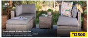 Designhouse 5 Piece Rosa Wicker Patio Set