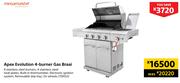 Megamaster Apex Evolution 4-Burner Gas Braai
