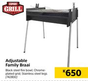 Expert Grill Adjustable Family Braai
