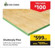 York Timbers Shutterply Pine-Each