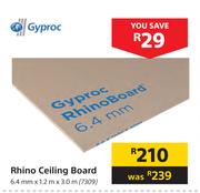 Gyproc Rhino Ceiling Board 6.4mm x 1.2m x 3.0m