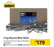 Builders 5Kg Round Wire Nails 100mm x 4mm