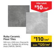 Ruby Ceramic Floor Tiles-Per Sqm
