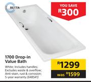 Betta 1700 Drop In Value Bath