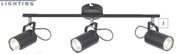 Bright Star Lighting Black Spotlight 3 Light