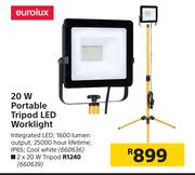 Eurolux 2 x 20W Portable Tripod LED Worklight