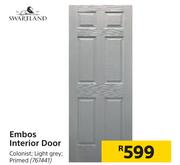 Swartland Embos Interior Door
