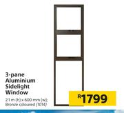 3 Panel Aluminium Sidelight Window