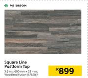 PG Bison Square Line Postform Top