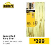 Builders Laminted Pine Shelf