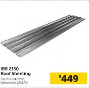 IBR Z150 Roof Sheeting