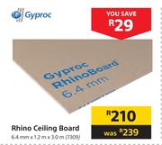 Gyproc Rhino Ceiling Board 7309-6.4mm X 1.2m X 3.0m