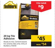 Builders Tile Adhesive 73429-20kg