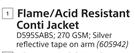 Beck Flame/Acid Resistant Conti Jacket D595SABS 605942-Each
