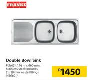 Franke Double Bowl Sink PLN621 436801