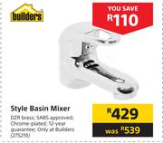 Builders Style Basin Mixer 275219
