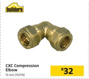 Builders CXC Compression Elbow 152114-15mm