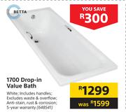 Betta 1700 Drop-In Value Bath 648541