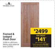 Swartland Framed & Ledged Flush Door 33750